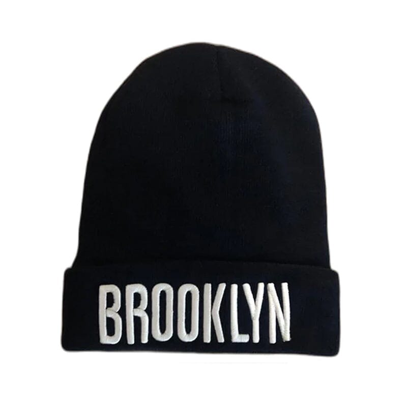 Classic NY Winter Hat Beanies with Thick Fur Men's Shoes & Accessories Black Brooklyn 1-Pack - DailySale