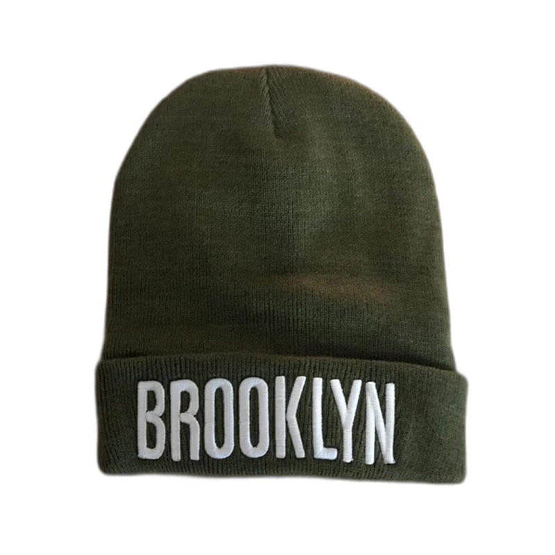 Classic NY Winter Hat Beanies with Thick Fur Men's Shoes & Accessories Green Brooklyn 1-Pack - DailySale