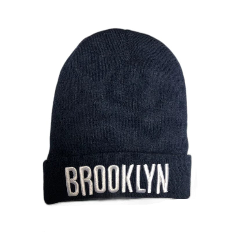 Classic NY Winter Hat Beanies with Thick Fur Men's Shoes & Accessories Navy Brooklyn 1-Pack - DailySale