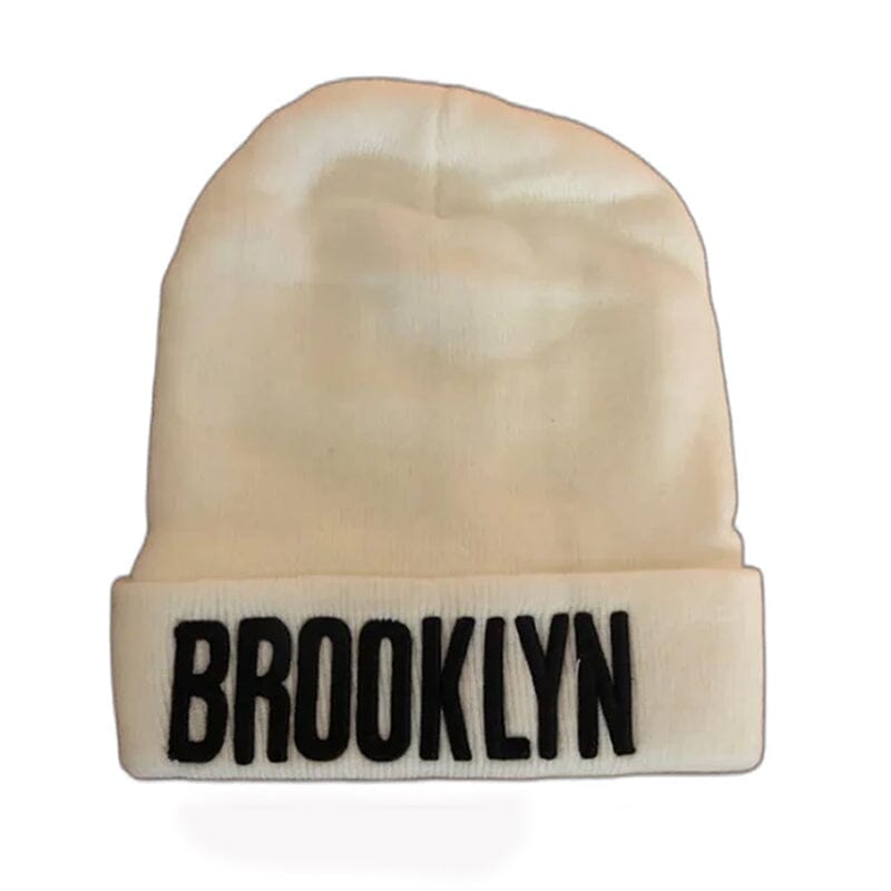 Classic NY Winter Hat Beanies with Thick Fur Men's Shoes & Accessories White Brooklyn 1-Pack - DailySale