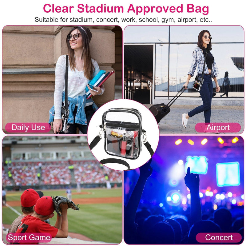 Clear Crossbody Bag Stadium Approved Bags & Travel - DailySale