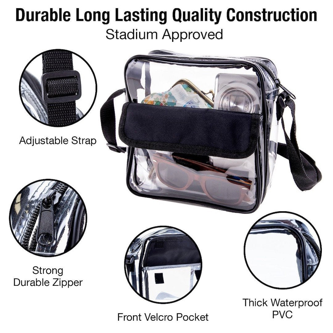 Clear Crossbody Messenger Shoulder Bag Bags & Travel - DailySale