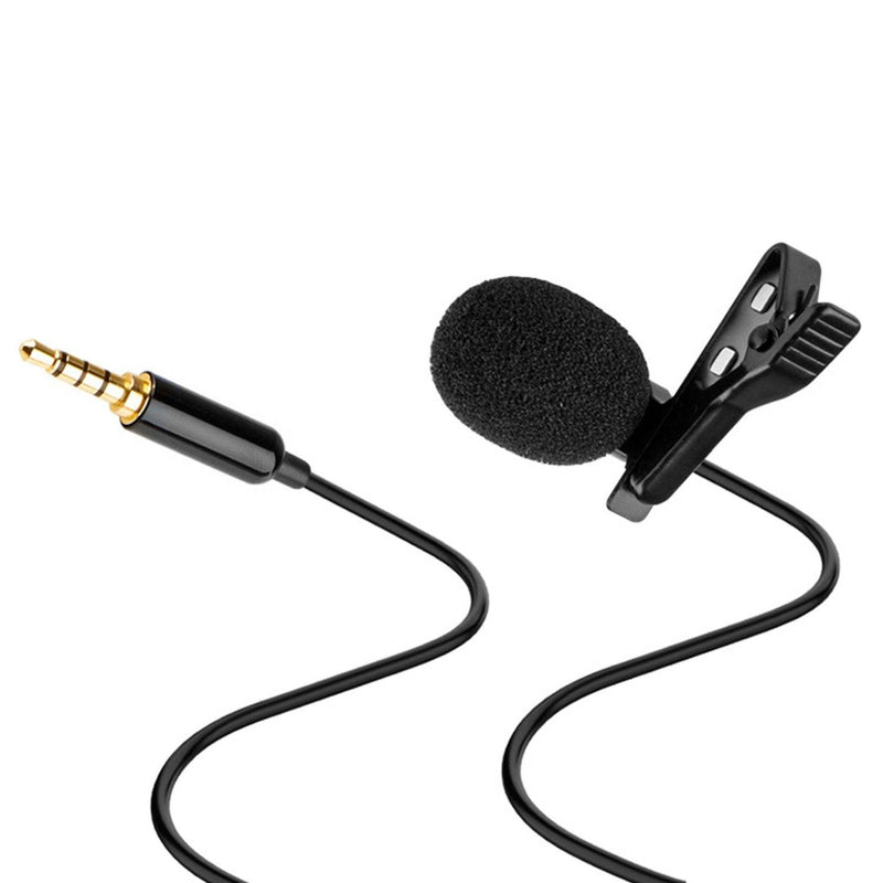 Clip On Microphone Hands Free Lavalier Lapel Mic Headphones & Audio - DailySale