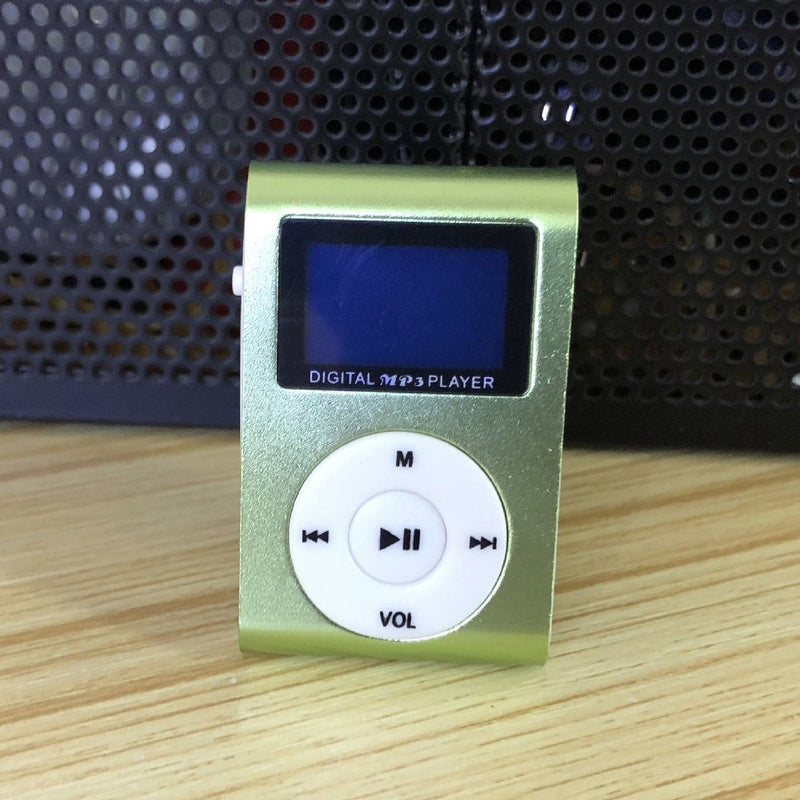 Clip-On Mini MP3 & FM Music Player Gadgets & Accessories Green - DailySale