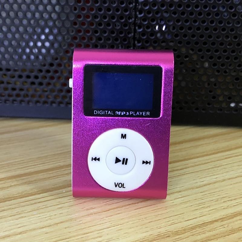 Clip-On Mini MP3 & FM Music Player Gadgets & Accessories Pink - DailySale