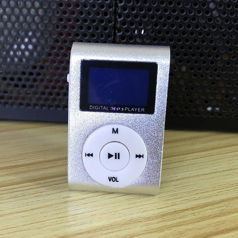 Clip-On Mini MP3 & FM Music Player Gadgets & Accessories Silver - DailySale