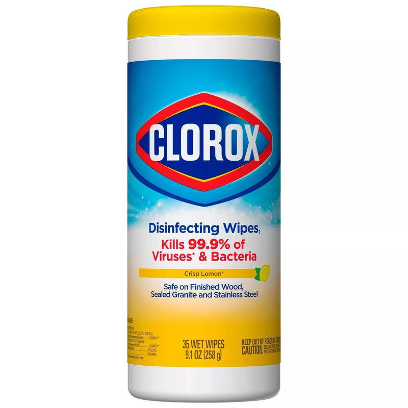 Clorox Disinfecting Wipes Cleaning Wipes - Crisp Lemon - 35ct Wellness - DailySale