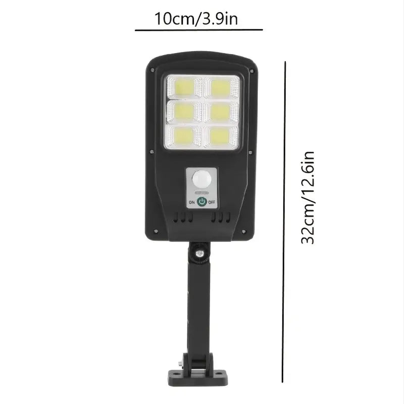 COB Solar Street Lights Remote Control Motion Sensor Security Wall Light with 3 Modes Outdoor Lighting - DailySale