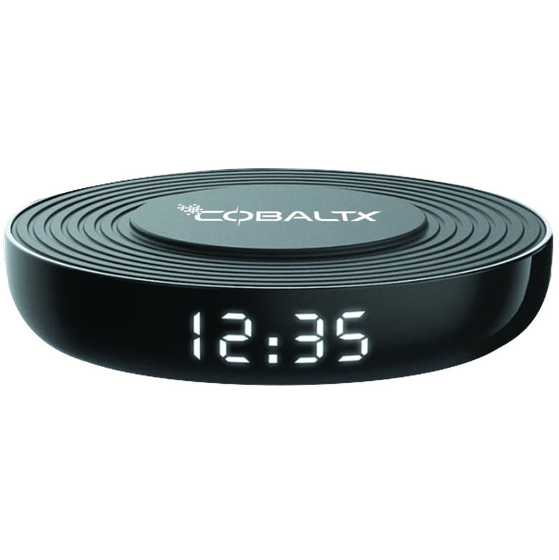 CobaltX Qi Certified Wireless Charging Pad With Digital Clock Mobile Accessories - DailySale