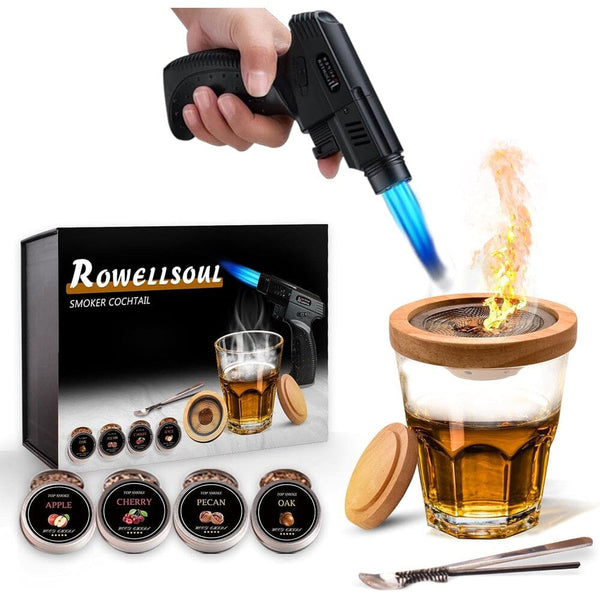 Cocktail Smoker Kit, Vintage Whiskey Smoker Set with 4 Flavor Wood Chips Kitchen Tools & Gadgets - DailySale