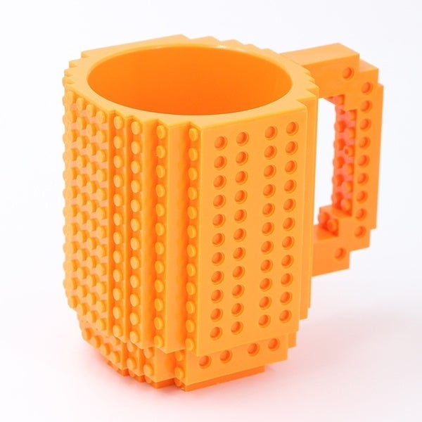 Coffee Cup Building Blocks Mugs Wine & Dining Orange - DailySale