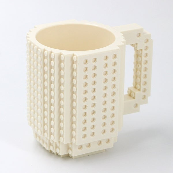 Coffee Cup Building Blocks Mugs Wine & Dining White - DailySale