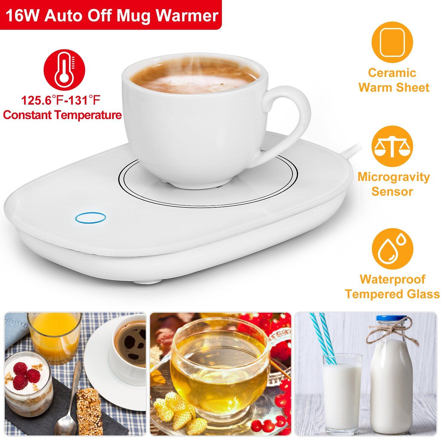 Coffee Mug Warmer Electric Heater Pad Kitchen & Dining - DailySale