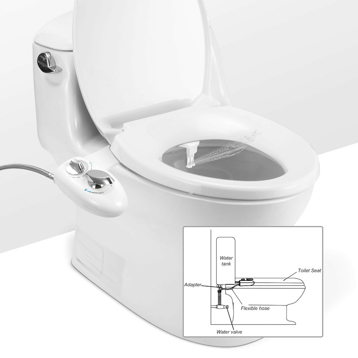 Cold Water Spray Bidet Self-Cleaning Bath - DailySale