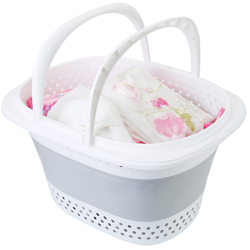 Collapsible Laundry Basket with Comfort Handle Closet & Storage - DailySale