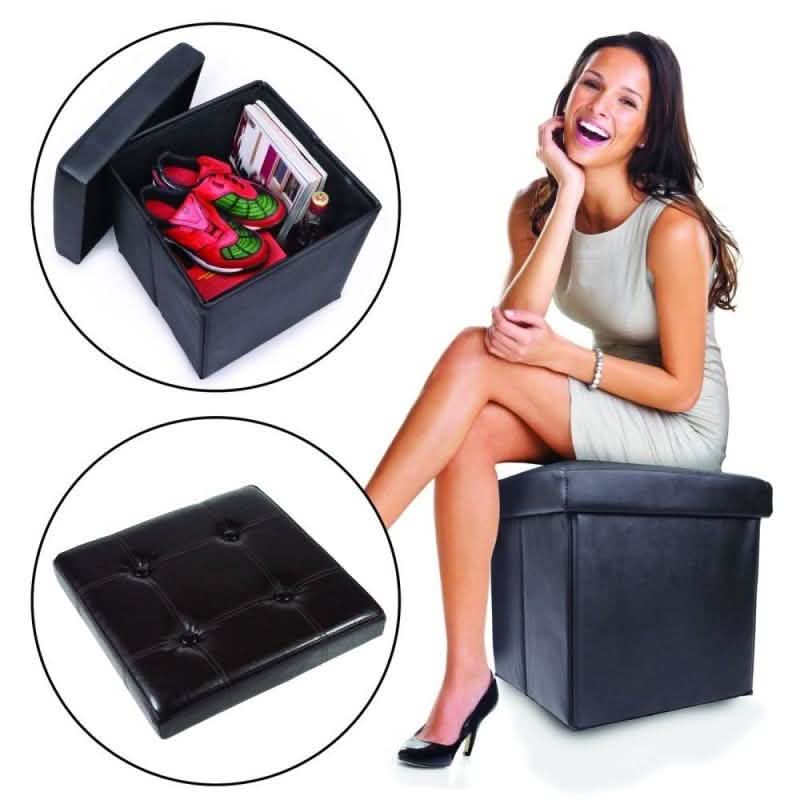 Collapsible Storage Ottoman & Foot Rest Furniture & Decor - DailySale