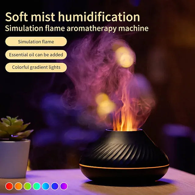 Colorful Flame Aromatherapy Machine Wellness - DailySale