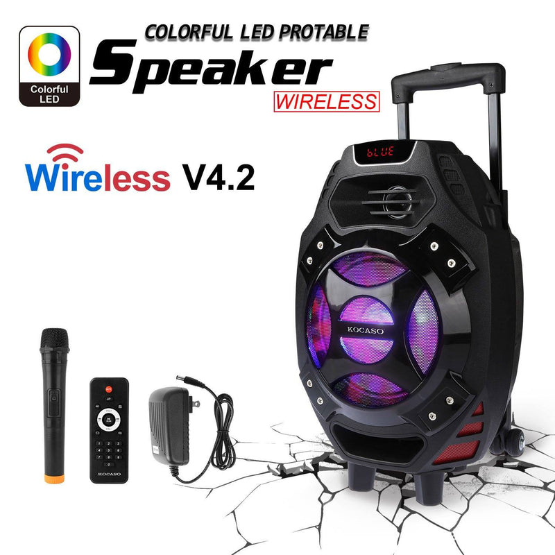 Colorful LED Portable Wireless Party Speaker Speakers - DailySale