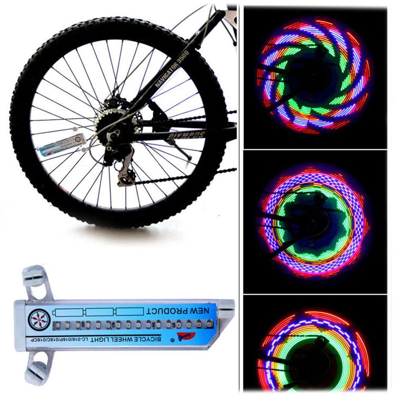 Colorful Rainbow 32 LED Wheel Signal Lights for Cycling Bikes Bicycles Outdoor Sports & Outdoors - DailySale