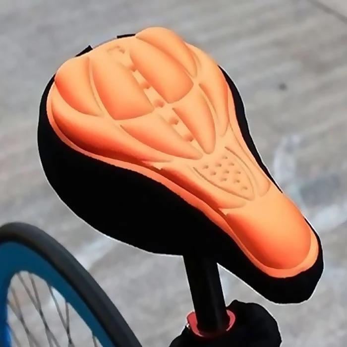 Comfort 3D Saddle Cushion Bicycle Seat Cover Sports & Outdoors Orange - DailySale