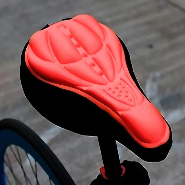 Comfort 3D Saddle Cushion Bicycle Seat Cover Sports & Outdoors Red - DailySale