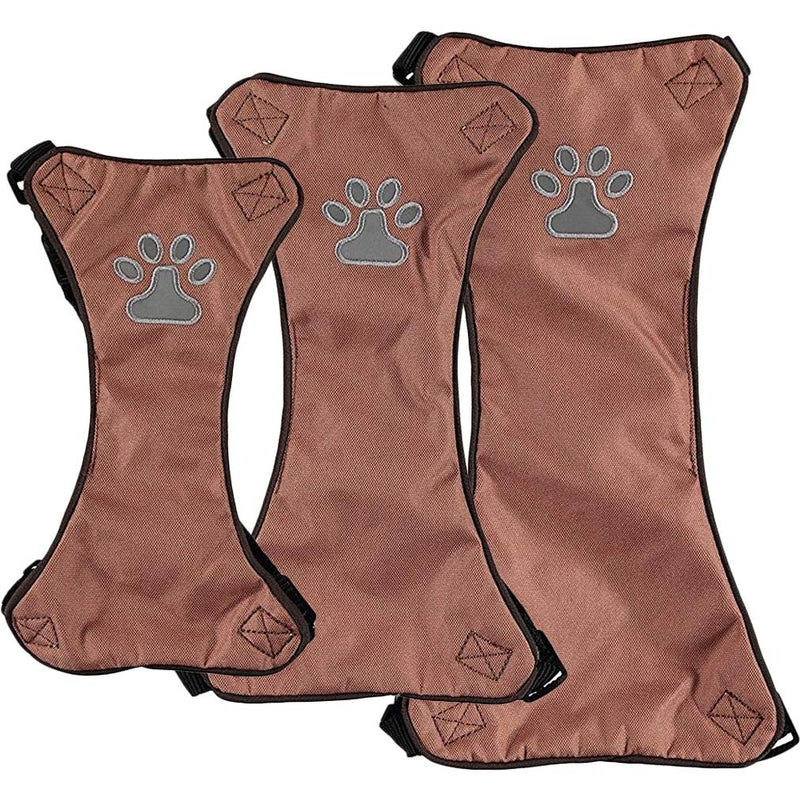 Comfort Soft Adjustable Harness Outer Vest with Soft Handle Pet Supplies L Brown - DailySale