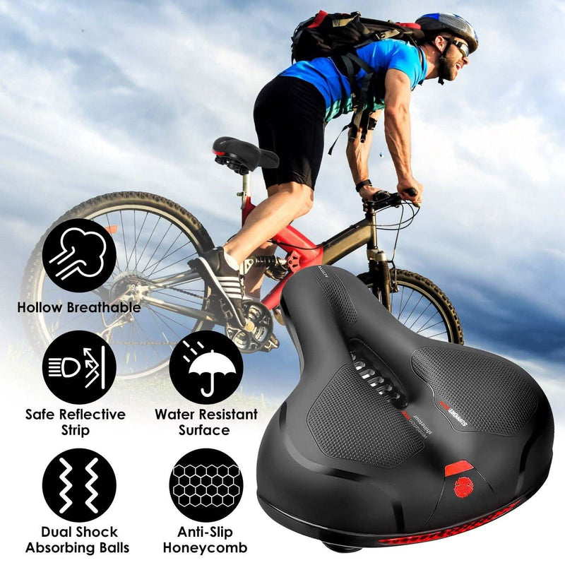 Comfortable Bike Seat Water Resistant MTB Bicycle Padded Saddle Sports & Outdoors - DailySale