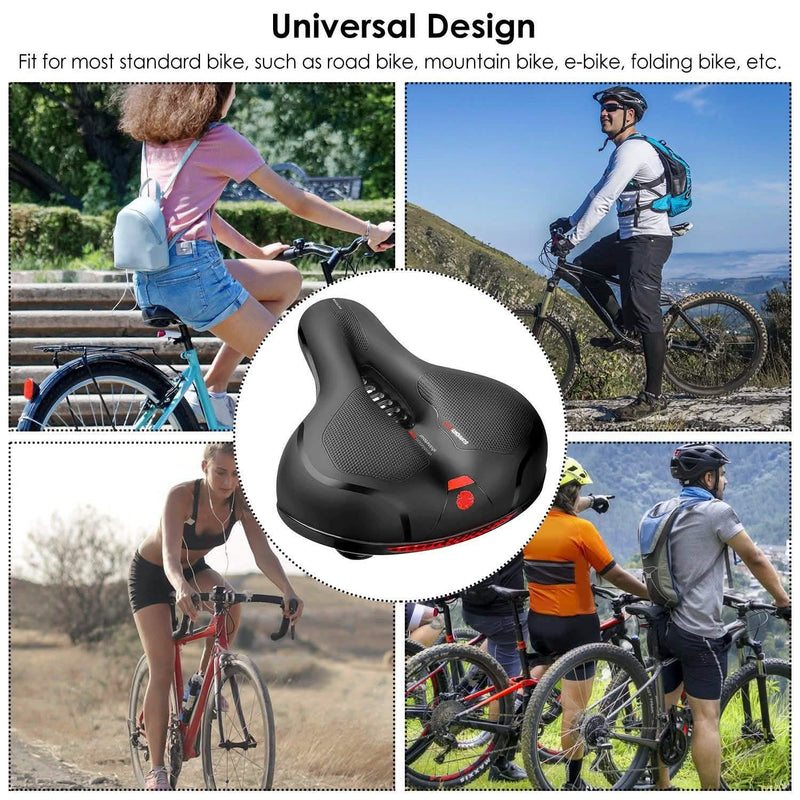 Comfortable Bike Seat Water Resistant MTB Bicycle Padded Saddle Sports & Outdoors - DailySale