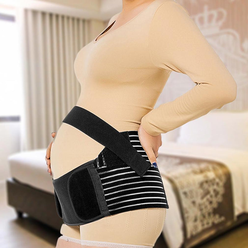 Comfortable Elastic Maternity Support Black Band Wellness & Fitness - DailySale