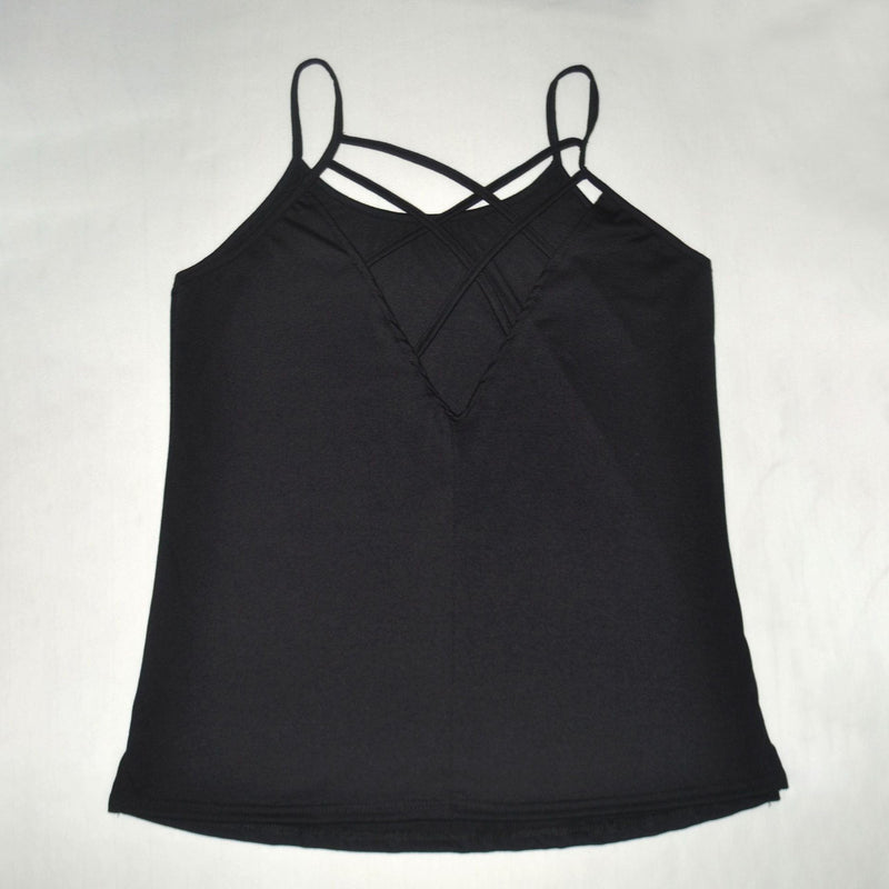 Comfy Casual Stylish Top with Criss-Cross Back Design