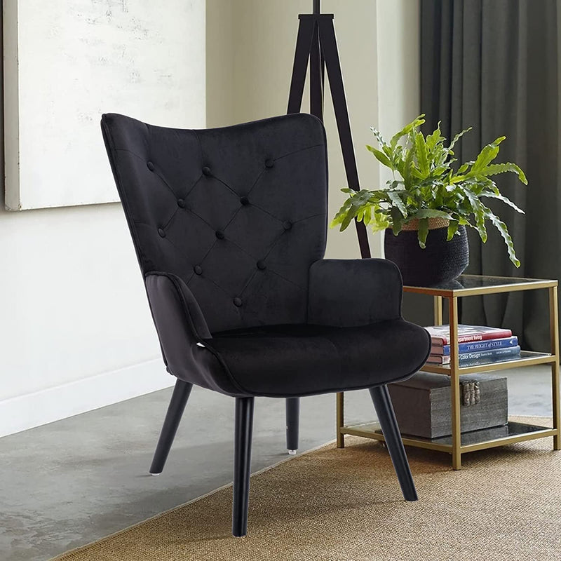 Comfy Lounge Chair with High Back Design Furniture & Decor Black - DailySale
