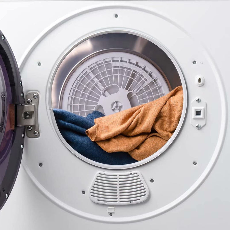 Compact Electric Clothes Dryer with Stainless Steel Tub Household Appliances - DailySale