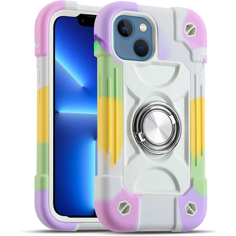 Compatible with iPhone 14 Case - Assorted Styles Mobile Accessories iPhone 14 Rainbow White - DailySale