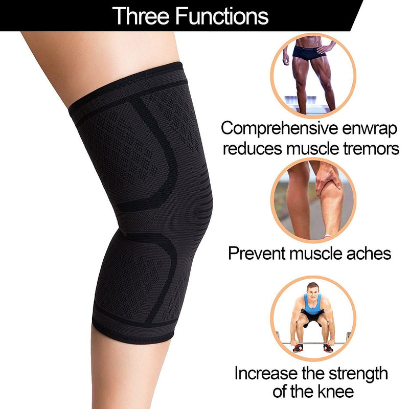 Compression Knee Sleeve - Assorted Colors and Sizes Wellness & Fitness - DailySale