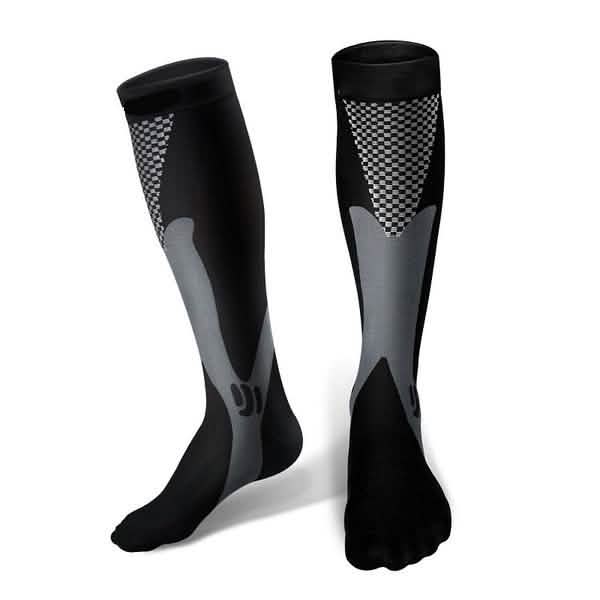 Compression Running Socks for Men and Women Wellness & Fitness S/M Black - DailySale