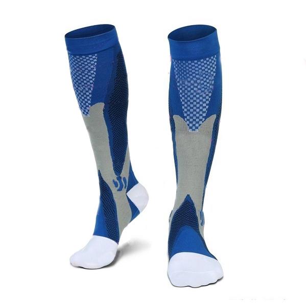 Compression Running Socks for Men and Women Wellness & Fitness S/M Blue - DailySale