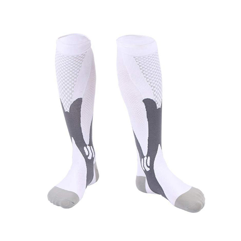 Compression Running Socks for Men and Women Wellness & Fitness S/M White - DailySale