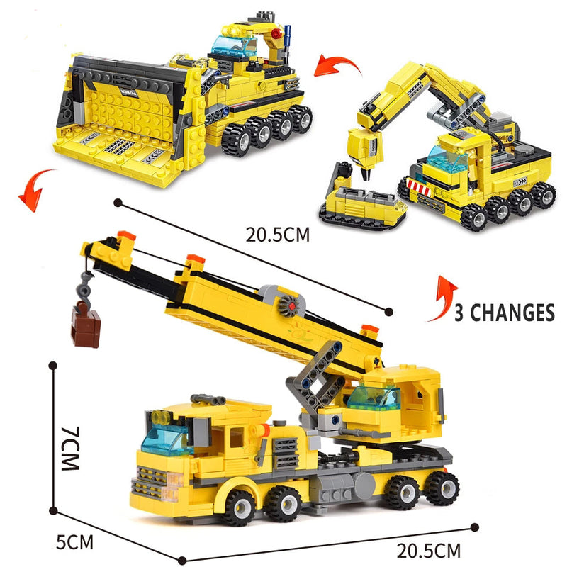 Construction Truck Building Blocks City Building Bricks Set Toys & Games - DailySale