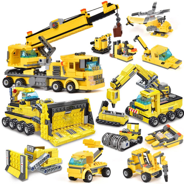 Construction Truck Building Blocks City Building Bricks Set Toys & Games - DailySale