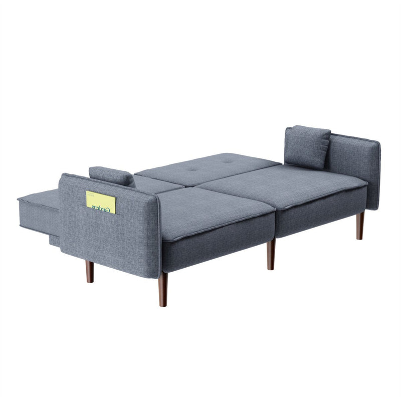Convertible Futon Sofa Bed with 2 Pillows Furniture & Decor - DailySale