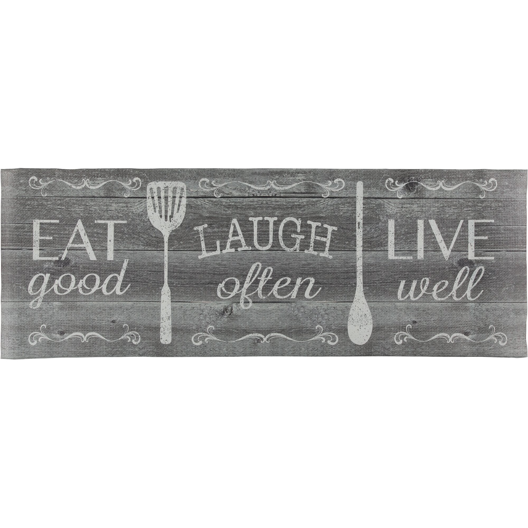 Cook N Comfort 19.6" x 55" Anti-Fatigue Mat Kitchen & Dining Eat Laugh Live - DailySale