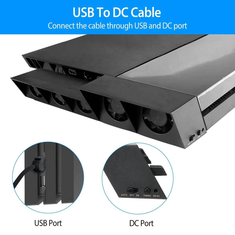 Cooling Fan Fit For PS4 Gaming Console Video Games & Consoles - DailySale