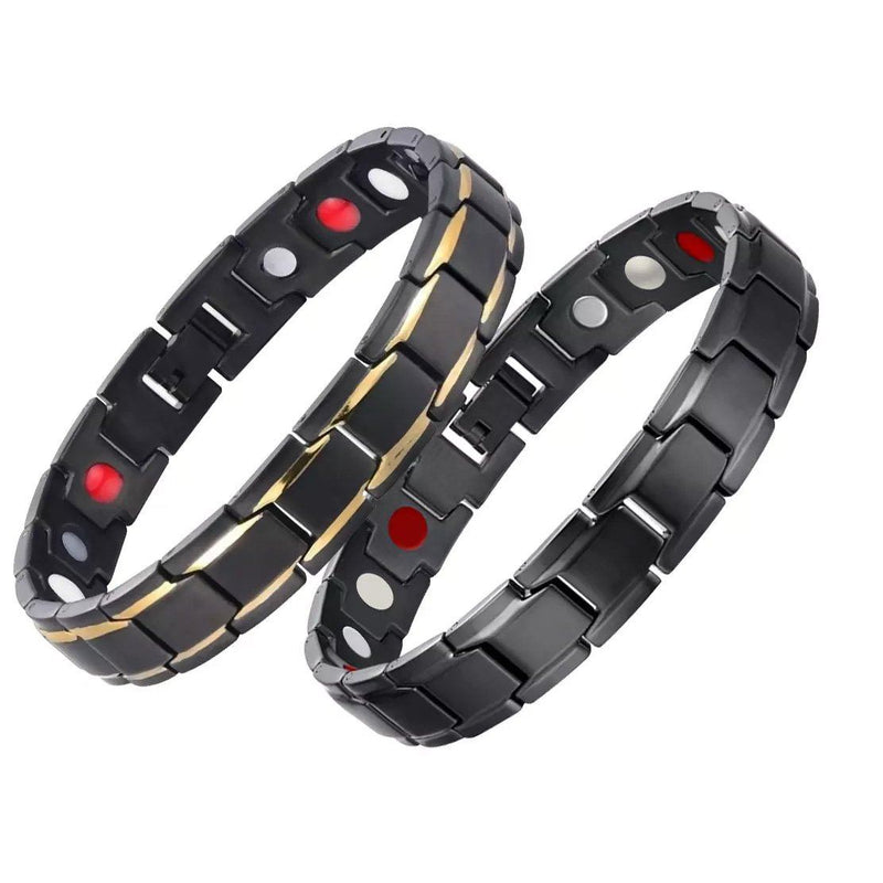 Copper Alloy Magnetic Healthy Care Stone Therapeutic Energy Healing Bracelet Bracelets - DailySale