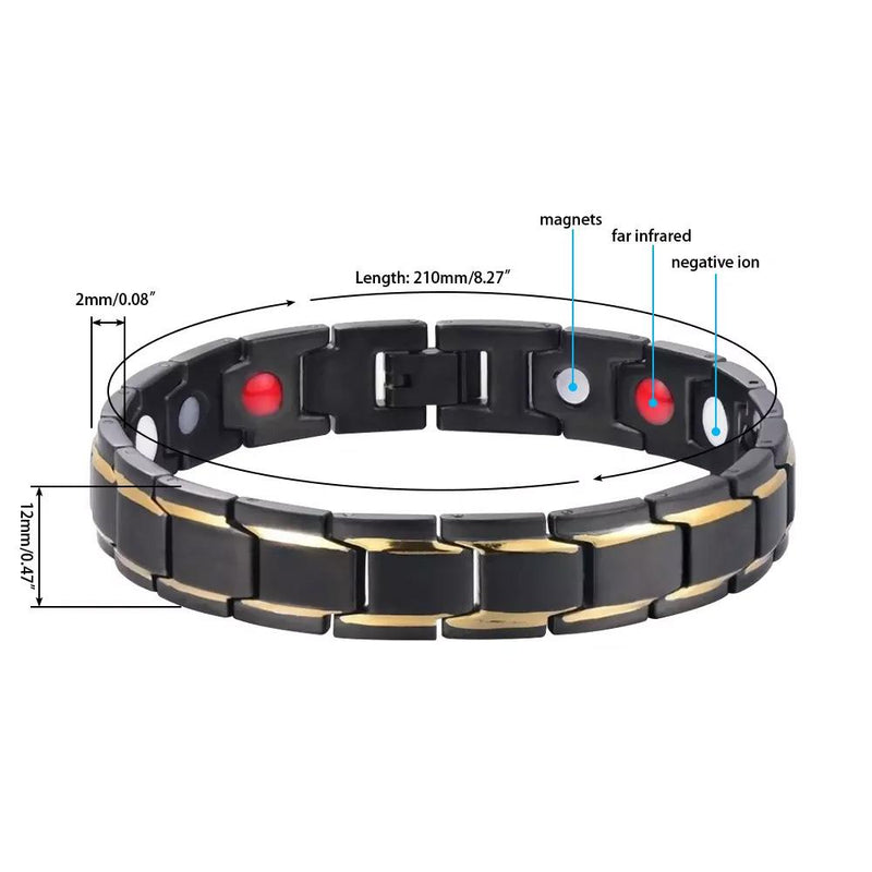 Titanium Steel Magnetic Energy Bracelet Therapy Men Carbon Fiber Bracelet  Gift- Ksize | Fruugo IN