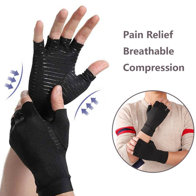 Copper Infused Therapeutic Compression Gloves For Men And Women Wellness & Fitness - DailySale