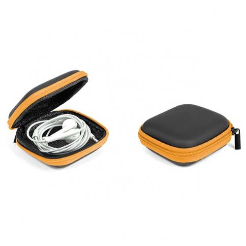 Cord Keeper Zipper Pouch Gadgets & Accessories Orange - DailySale