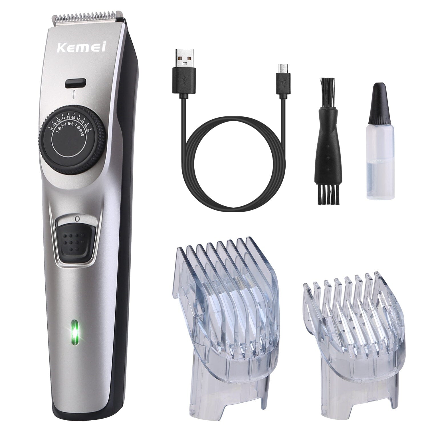 Cordless Beard Trimmer USB Rechargeable Beard Grooming Kit