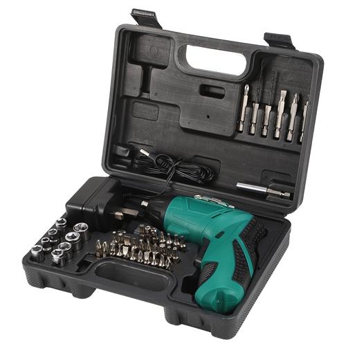 Cordless Electric Screwdriver Set with 45 Drill Bits and Carrying Case Home Improvement - DailySale