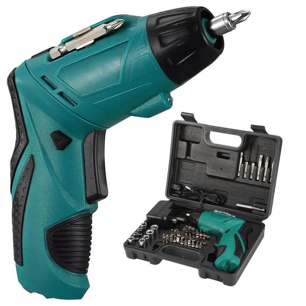 Cordless Electric Screwdriver Set with 45 Drill Bits and Carrying Case Home Improvement - DailySale