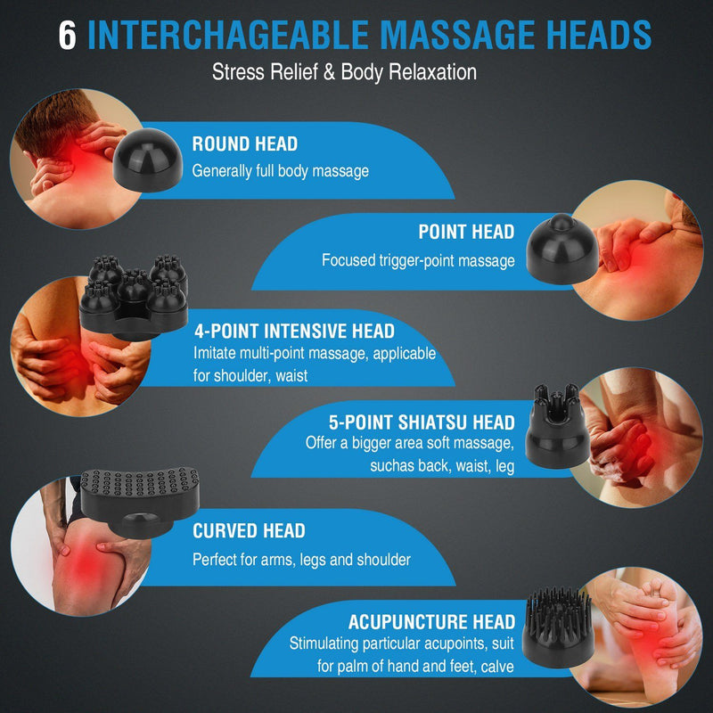 Cordless Handheld Back Massager Wellness - DailySale